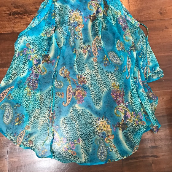 Flowy beach cover up Duster/wrap dress by Tamaraus - Picture 3 of 8